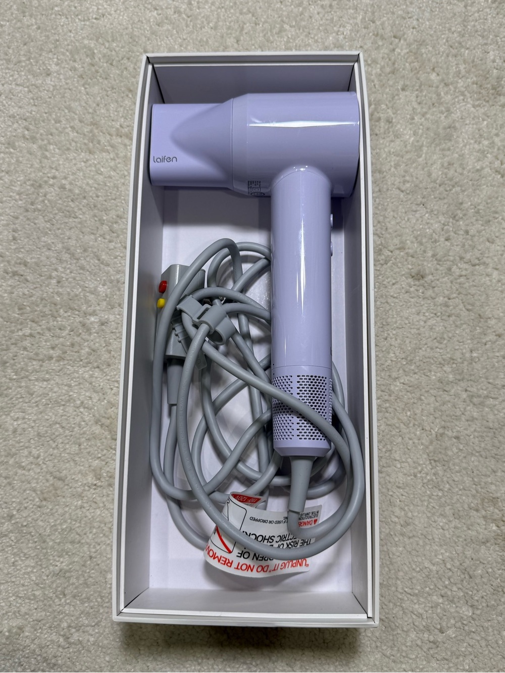 Laifen SE Lite Hair Dryer Purple 1400 Watts Compact Lightweight Hair Tool
